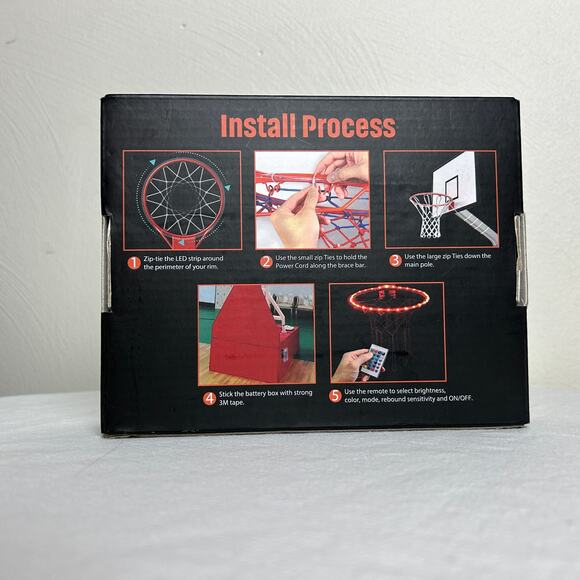 LED Basketball Hoop Lights with Remote Control New in Box - Picture 2 of 4